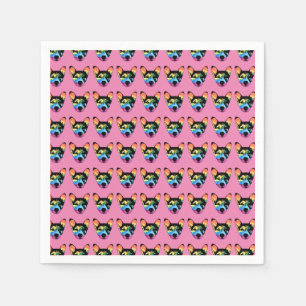 Gay Pride Rainbow Dog Napkin
