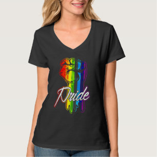 Gay Pride Rainbow Fist Lgbt T-Shirt
