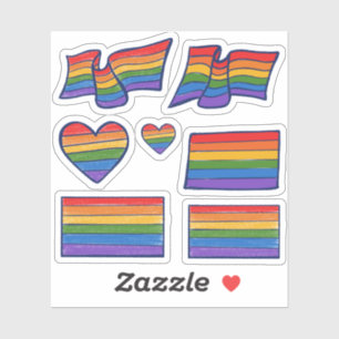 Gay Pride Rainbow Flag Art