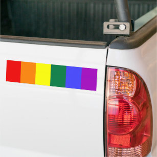 Gay Pride Rainbow Flag Bumper Sticker