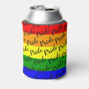 Gay Pride Rainbow Flag Can Cooler