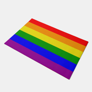 Gay Pride Rainbow flag Doormat