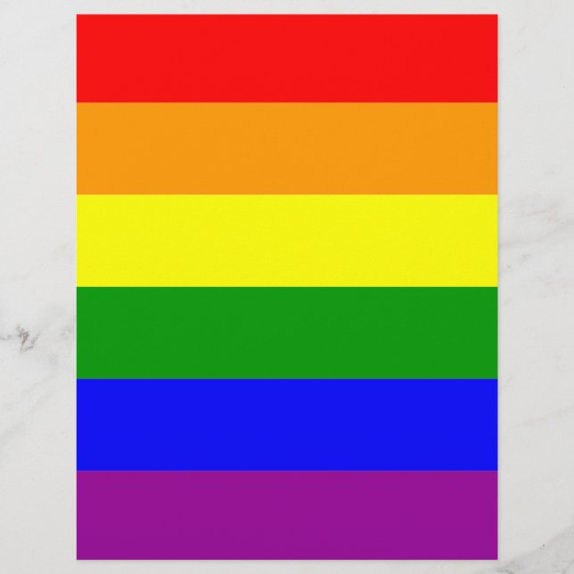Gay Pride Rainbow Flag Flyer (Front)