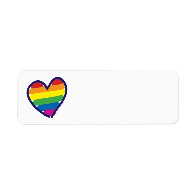 Gay Pride Rainbow Flag Love Hearts (Front)