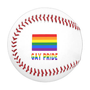 Gay Pride Rainbow Flag Personalised Name  Baseball
