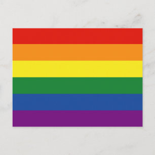 Gay pride Rainbow Flag Postcard