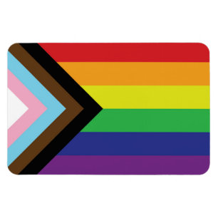 Gay Pride Rainbow Flag Progressive LGBTQIA+ Magnet