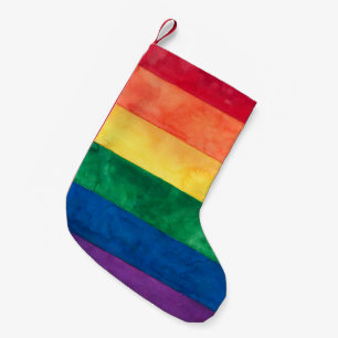 Gay Pride Rainbow Flag Small Christmas Stocking
