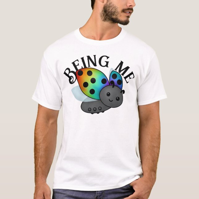 Gay Pride Rainbow Ladybug T-Shirt (Front)