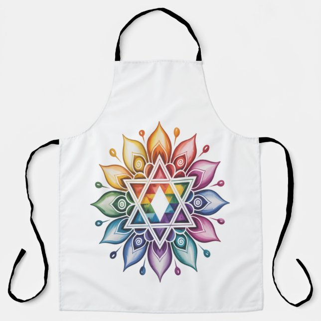 Gay Pride Rainbow LGBT Apron (Front)