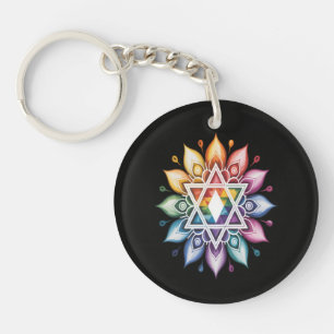 Gay Pride Rainbow LGBT Key Ring
