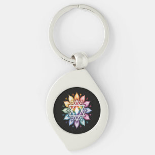 Gay Pride Rainbow LGBT Key Ring