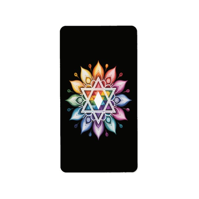 Gay Pride Rainbow LGBT Label (Front)