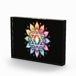 Gay Pride Rainbow LGBT Photo Block