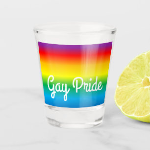 Gay Pride Rainbow LGBT Shot Glass