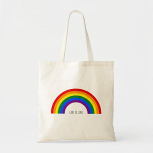 Gay Pride Rainbow. Love is Love. Tote Bag