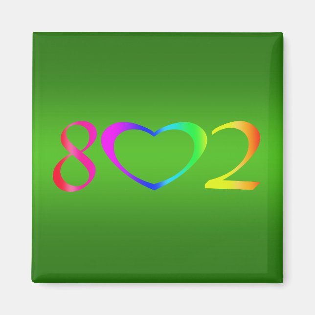  Gay Pride Rainbow Magnet (Front)