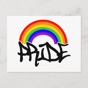 Gay Pride Rainbow Postcard