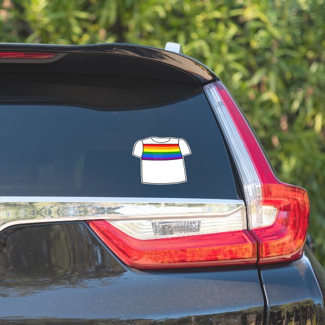 Gay Pride | Rainbow T-Shirt (Car Side)