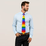 Gay Pride Rainbow Tie<br><div class="desc">Gay Pride Flag Rainbow neck tie</div>