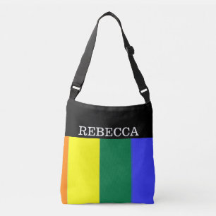Gay Pride Rainbow Unique Personalised Crossbody Bag