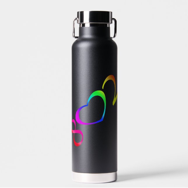 Gay Pride Rainbow Water Bottle (Front)