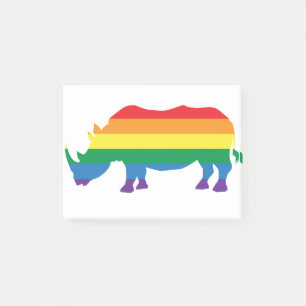 Gay-Pride-Rhino Post-it Notes