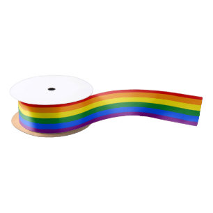 Gay Pride Satin Ribbon