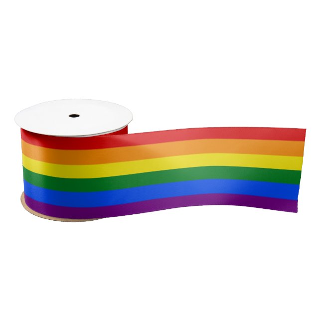 Gay Pride Satin Ribbon (Spool)