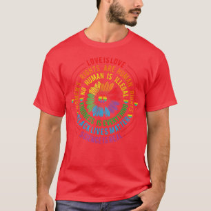 Gay Pride Science Is Real Black Lives Matter Love  T-Shirt