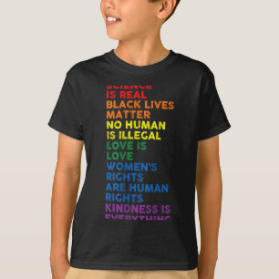 Gay Pride Science is Real Black Lives Matter T-Shirt