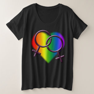 Gay Pride Shirt Plus Size Rainbow Love Shirt