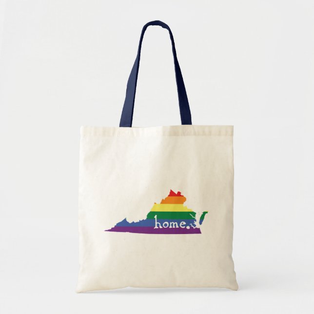 Gay Pride State | Virginia Tote Bag (Front)