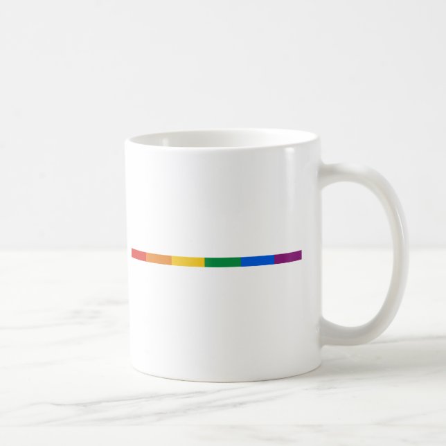 Gay Pride Stripe Coffee Mug (Right)