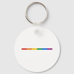 Gay Pride Stripe Key Ring