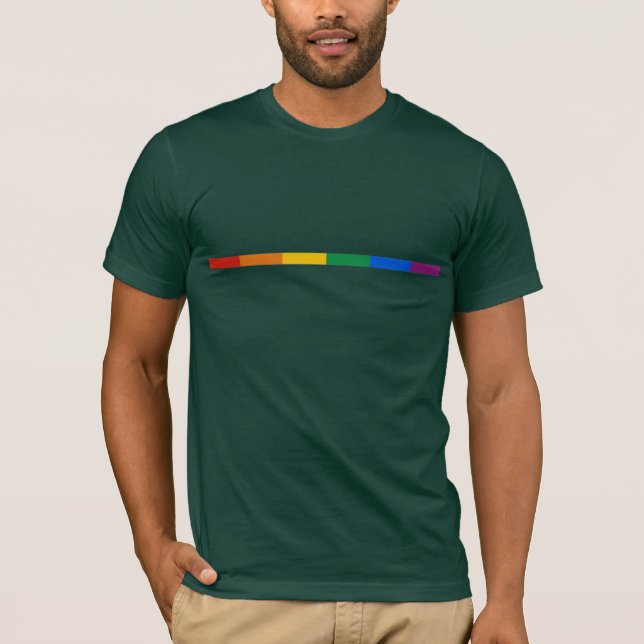 Gay Pride Stripe T-Shirt (Front)