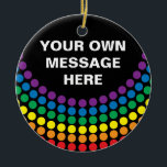 Gay Pride T-shirt Ceramic Tree Decoration<br><div class="desc">Gay Pride Ornament</div>