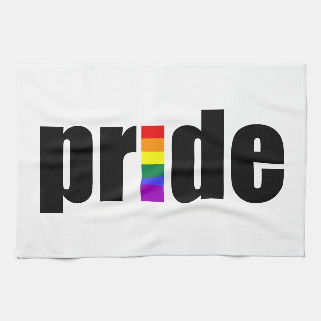 Gay Pride Tea Towel (Horizontal)