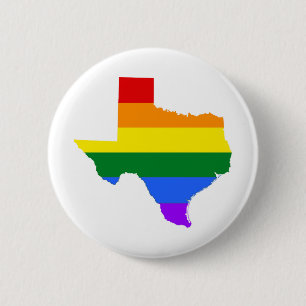 Gay Pride   Texas Rainbow 6 Cm Round Badge
