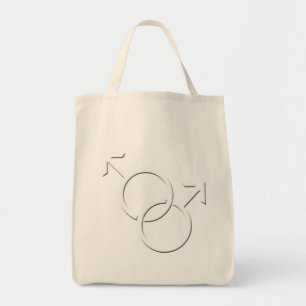 Gay Pride Tote Bag Same-Sex Love Shopping Bag