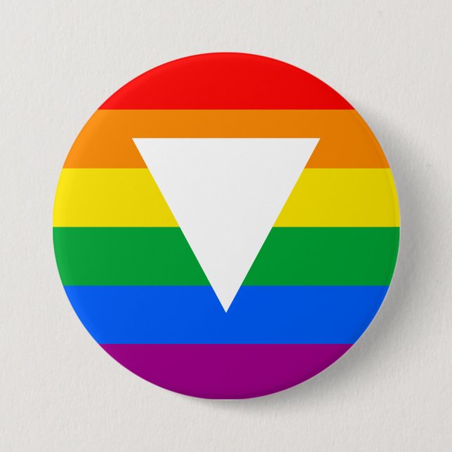 Gay Pride Triangle Design 7.5 Cm Round Badge (Front)
