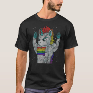 Gay Pride Unicorn Lesbian Homosexual Bi Adults Kid T-Shirt