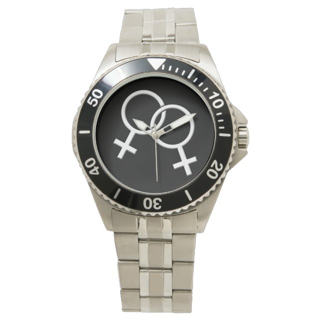 Gay Pride Watch Same-Sex Love Wrist Watches Gifts (Front)
