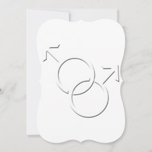 Gay Pride Wedding Invitations Same-Sex Love Cards