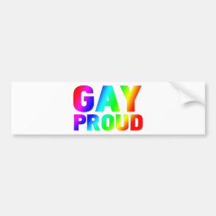 GAY PROUD BUMPER STICKER