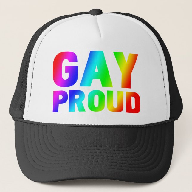 GAY PROUD TRUCKER HAT (Front)