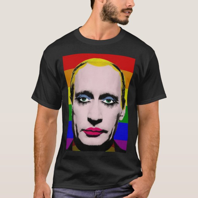 Gay Putin Pride Flag Classic T-Shirt (Front)