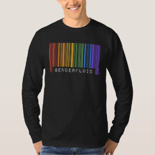Gay Queer Barcode Pride Genderfluid Aesthetic LGBT T-Shirt