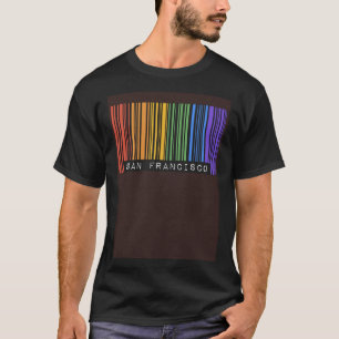 Gay Queer Barcode Pride San Francisco California A T-Shirt