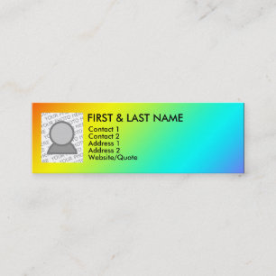 gay rainbow business card